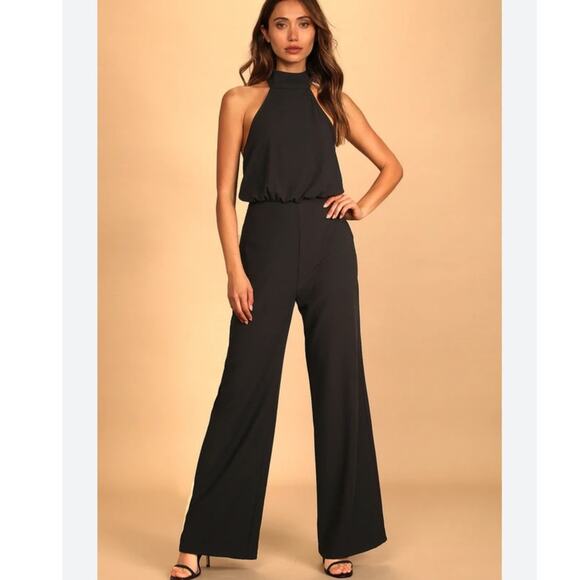 Lulus Moment for‎ Life Black Halter Jumpsuit XS - Picture 2 of 13